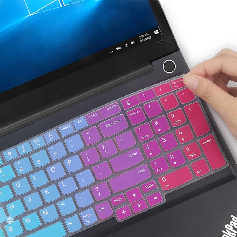 MUBUY-GOL Keyboard Cover for 15.6" Lenovo ThinkPad E15 Gen 4/3/2, ThinkPad L15 Gen 2/1, ThinkPad T15 T15p T15g P15 P15s P15v Gen 3/2/1, ThinkPad E580 E590 E595 L580 L590 P52 P53 P72 P73 T570 T575 T580 T590 -RB - Image 5